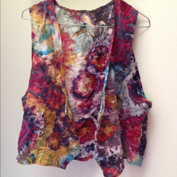 ♻️TRADED♻️Vintage dyed vest