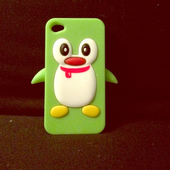 Green penguin iPhone 4/4s case