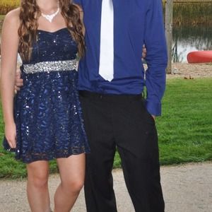 Navy blue homecoming dress