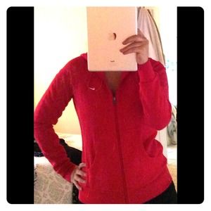 Pink Nike Zip Up Hoodie