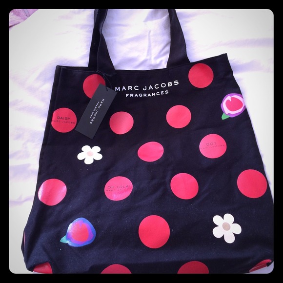 Marc Jacobs fragrances canvas tote