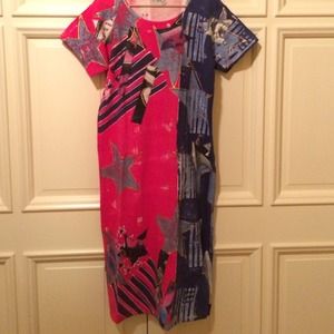 V.C. Torias Long Hand Painted Cotton Dress