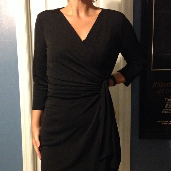 Black Wrap Dress