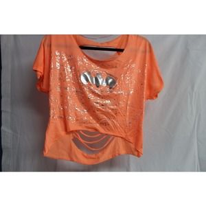 orange batman crop top