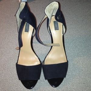 Black Zara Ankle Wrap Sandals