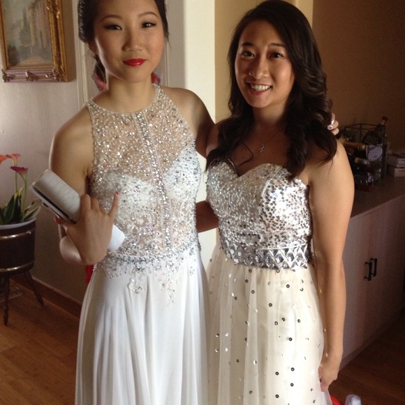 Champagne prom dress - Picture 3 of 4