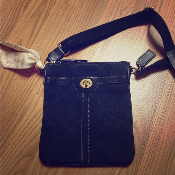 Coach shoulder bag and watch