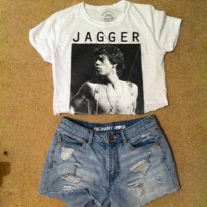 Mc jagger vintage cropped shirt