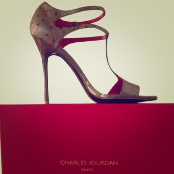 Charles Jourdan Shoes - Taupe colored heels
