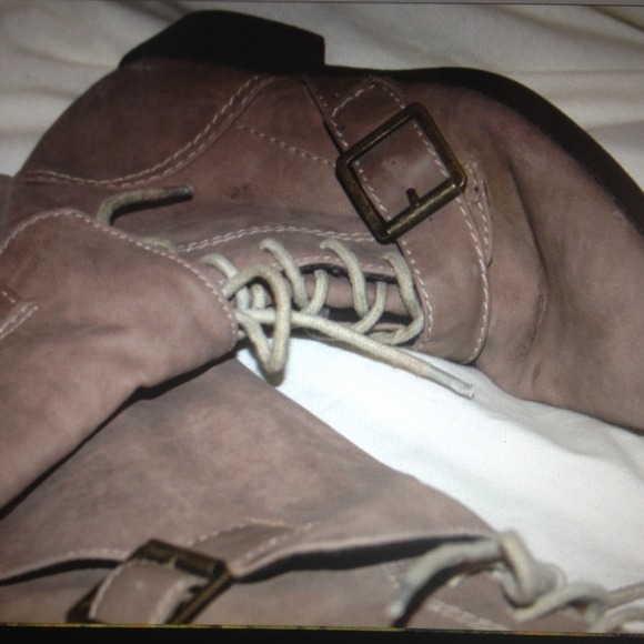 Report tall riding style boots, small heel