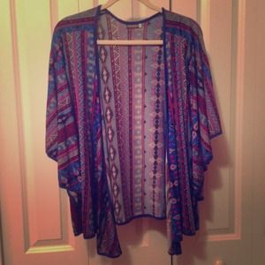 Aztec Print Cardigan