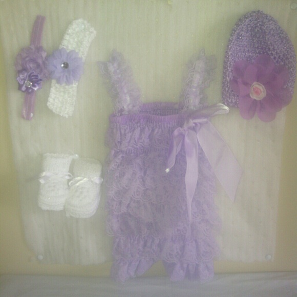 5 piece babygirl shorts romper newborn-7mts