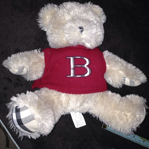 ‼️SOLD‼️ 🐻ADORABLE BURBERRY TEDDY BEAR🐻 - Picture 2 of 4
