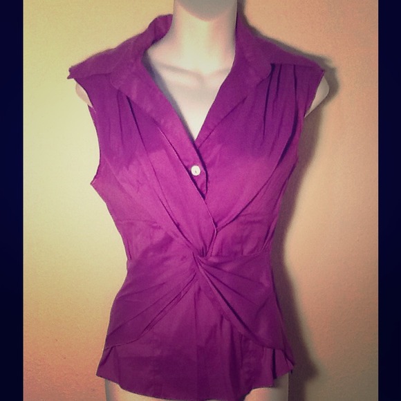 Trina Turk purple blouse