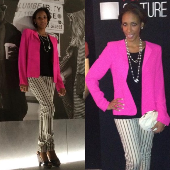 Bright Neon Pink Blazer