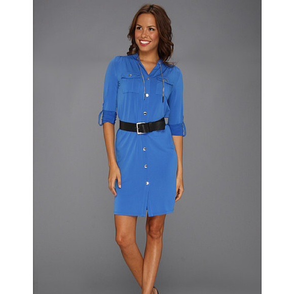 Michael Kors blue jersey dress
