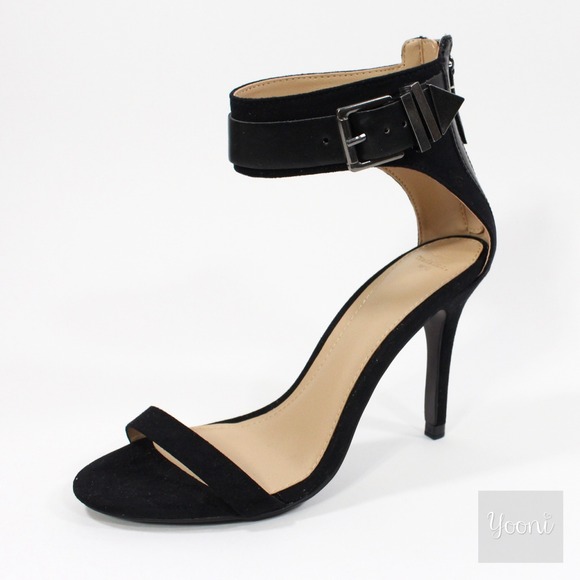 Zara Ankle Strap Heels in Black Suede - Picture 4 of 4