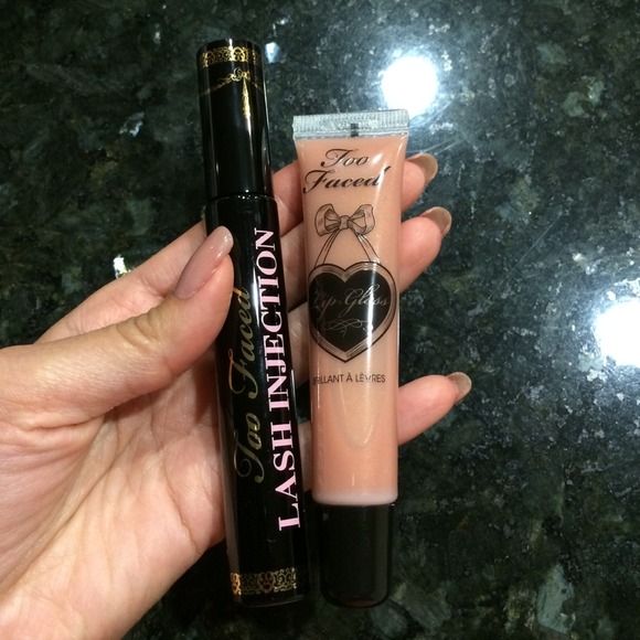 🚫SOLD Too faced lash injection mascara/lipgloss