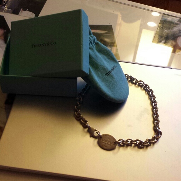 "Sold out"Tiffany dog tag silver necklace - Picture 2 of 4