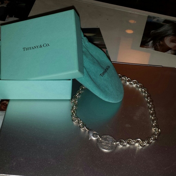 "Sold out"Tiffany dog tag silver necklace - Picture 3 of 4