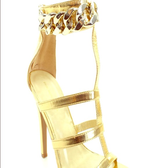 Sexy Gold Metallic Heels