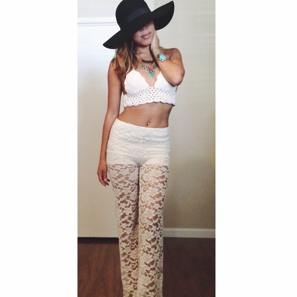 White Crochet Boho Festival Bikini Swim Top vs