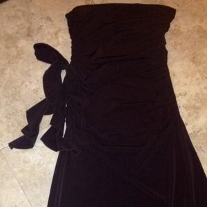 XOXO Tube-top Brown Salsa Dress