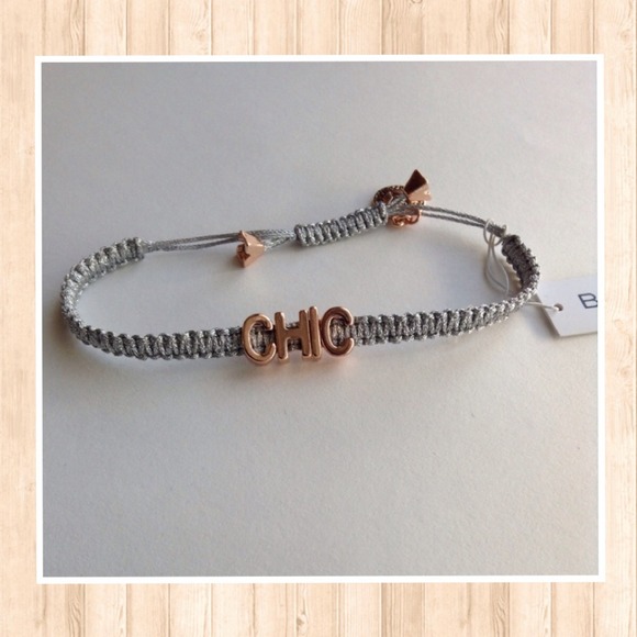 Affirmation Lanyard Bracelet - "chic"
