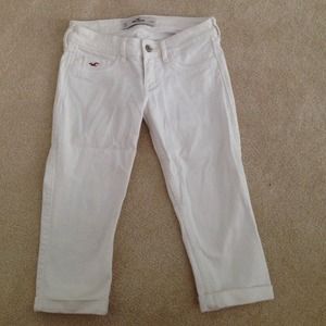Hollister White Capris