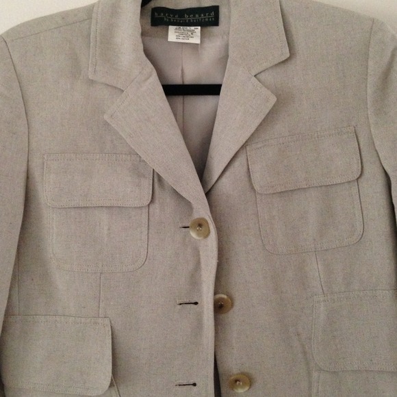Linen blazer size 6 - Picture 2 of 4