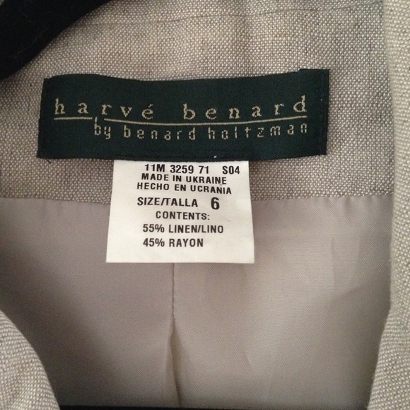 Linen blazer size 6 - Picture 3 of 4