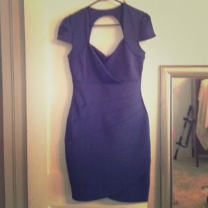 Blue Guess form fitting (and flattering) dress