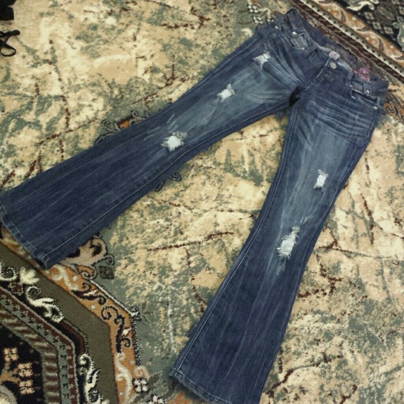 NWT Hot distressed bling rhinestone jeans