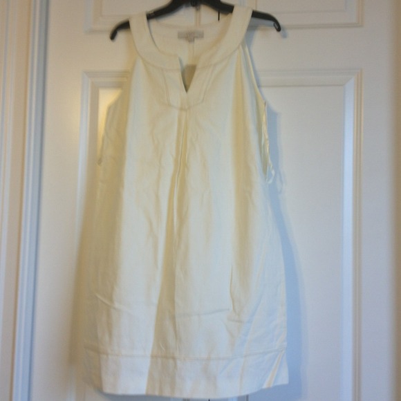 Loft off- white dress
