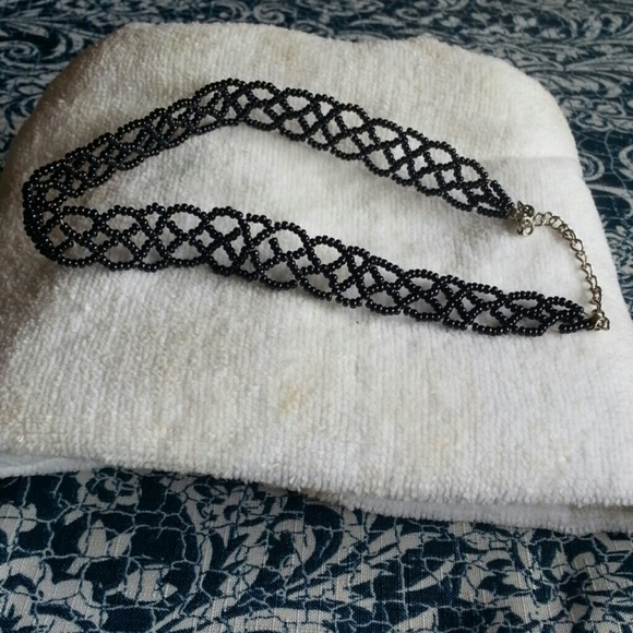 Black choker necklace