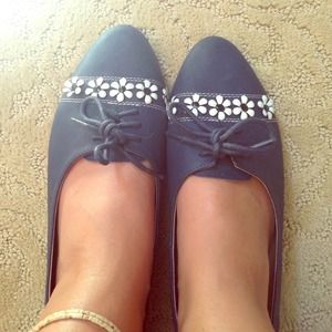 Navy flats