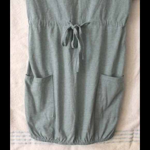 City Names Teal Fashionable Tie-waist Dress - Picture 3 of 4