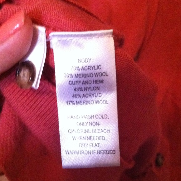 Burnt coral cardigan - Picture 3 of 3