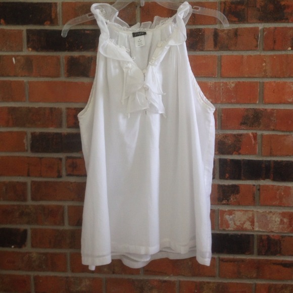 J. Crew white top