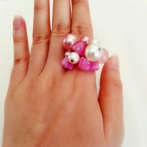Handmade pink rings