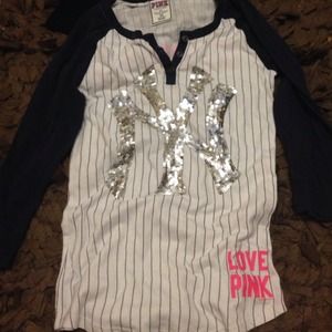 PINK baseball tee