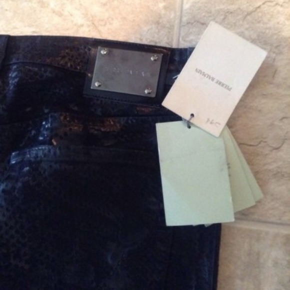 Pierre Balmaim women's snake print jeans 28 - Picture 3 of 4