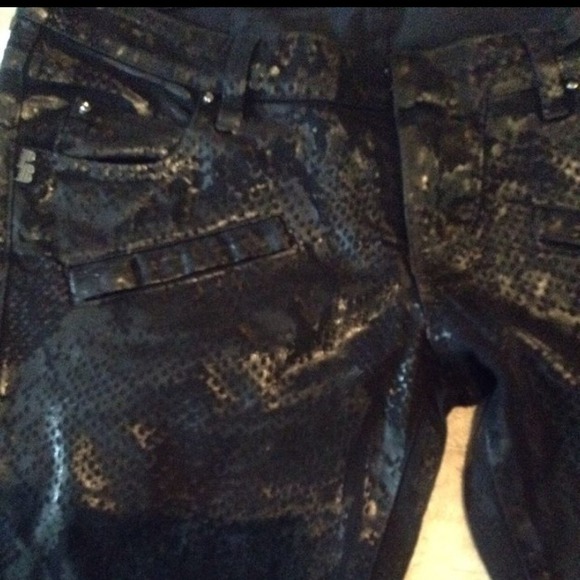 Pierre Balmaim women's snake print jeans 28 - Picture 4 of 4