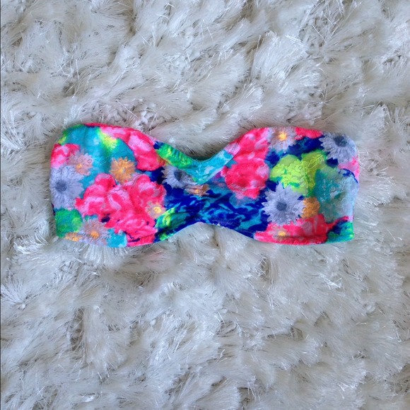 Victoria's Secret Pink Tropical Lace Bandeau