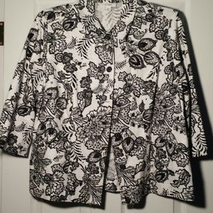 Black and white print jacket