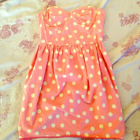 Little Pink Polka-Dot Dress