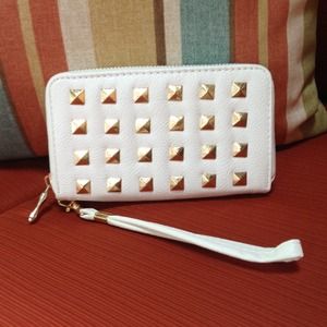 White Gold Studded Wristlet!!