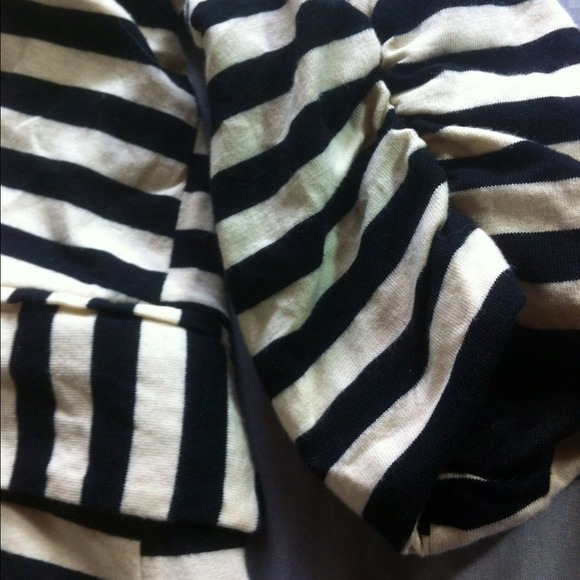 Just Ginger Black and White Striped Blazer - Picture 2 of 4