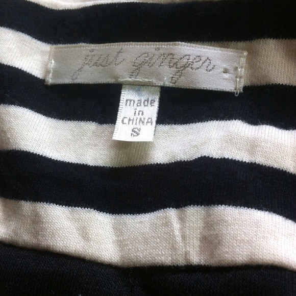Just Ginger Black and White Striped Blazer - Picture 4 of 4
