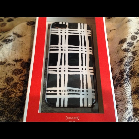 Coach Black & White iPhone 5 Hard Case